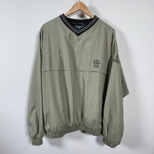 Sunderland of Scotland Weatherbeater Golf Windshirt Mens XL Green Waterproof‎